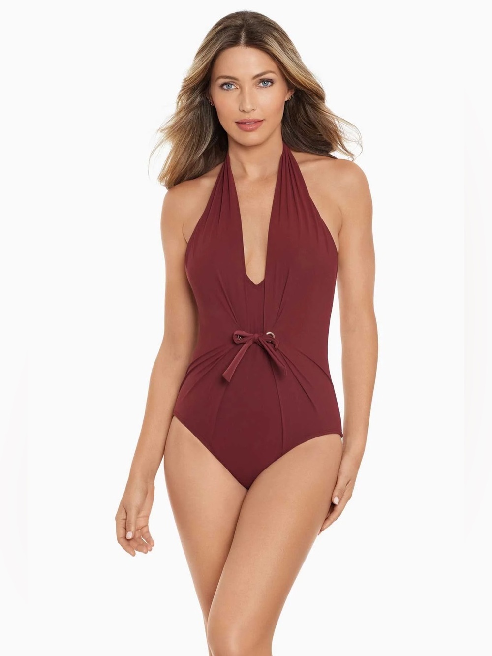 Miraclesuit Amoressa Solar Jupiter One Piece Swimsuit In Chestnut Size 8 NWT